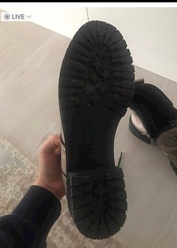 Gri Deri Yüksek Topuklu Punk Botlar - Görsel 5