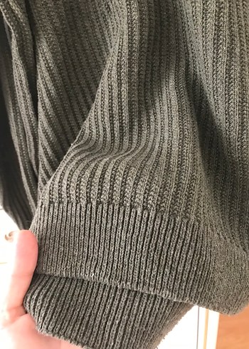 Gri Erkek Yün Kazak, Bisiklet Yaka, Regular Fit - Görsel 4