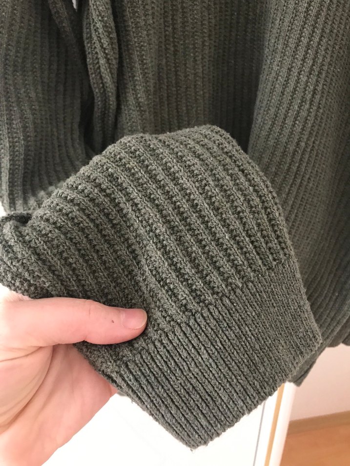 Gri Erkek Yün Kazak, Bisiklet Yaka, Regular Fit - Görsel 2