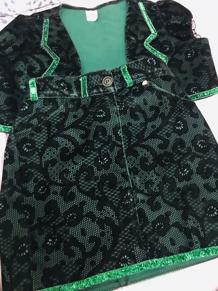 Kızlar İçin Yeşil Dantel Detaylı Bolero - Görsel 3