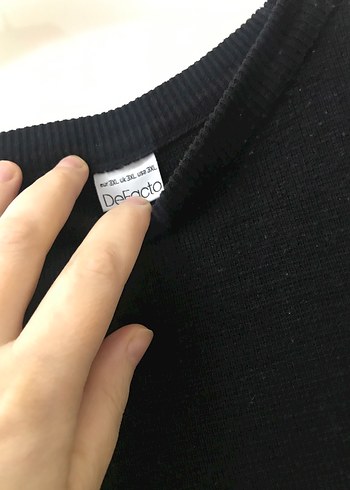 Siyah Erkek  Basic Sweatshirt - Görsel 4