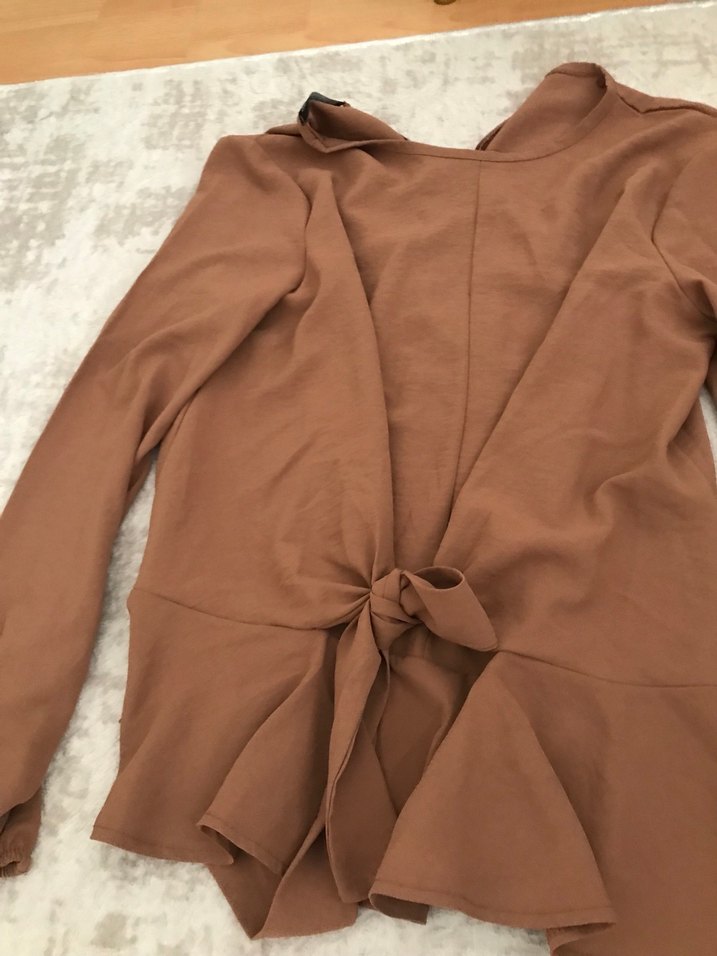 Kadın Kahverengi Piliseli Uzun Elbise - Görsel 2