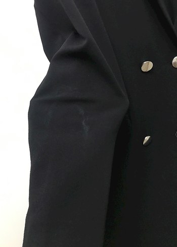 Siyah Midi Kadın Blazer Ceket - Görsel 3