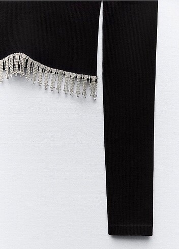 xs Beden siyah Renk Zara crop bluz
