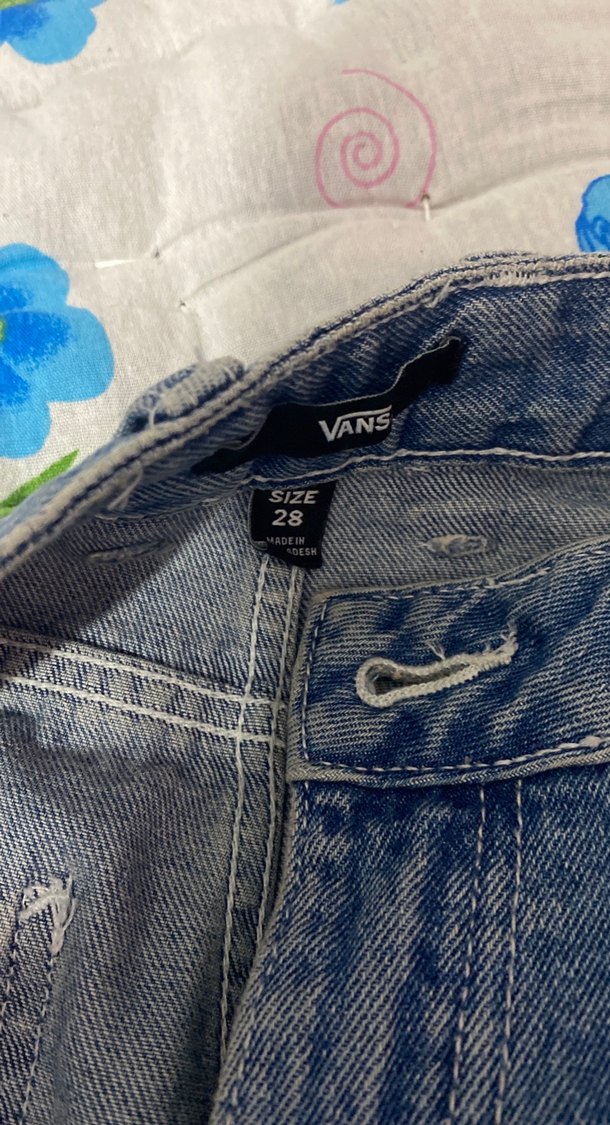 Düğmeli Mavi Kadın Bol Kesim Midi Kot Pantolon - Görsel 3