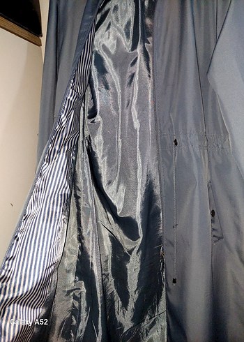 Mavi Uzun Denim Kadın kap - Görsel 2