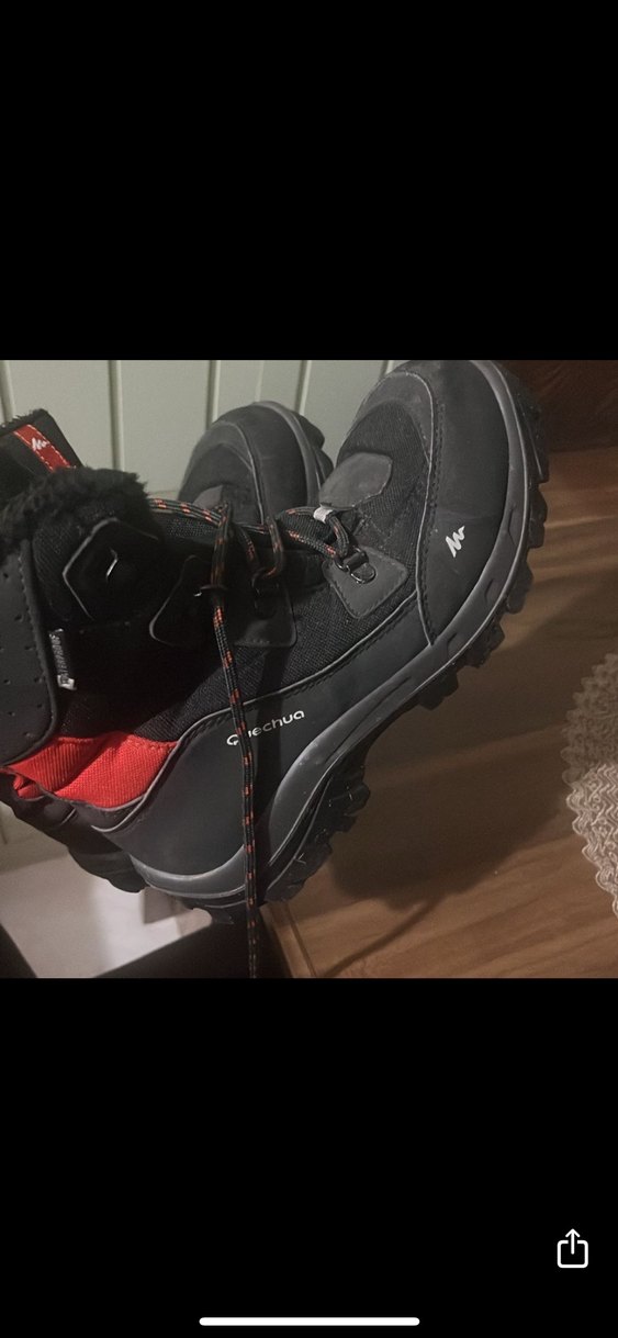 Quechua Erkek Kırmızı Biker Outdoor Bot - Görsel 2