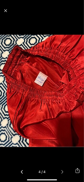 38 Beden kırmızı Renk Ateş kırmızısı Saten Pijama