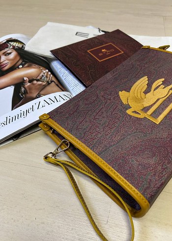Beden ETRO Deri Kadın Clutch Çanta