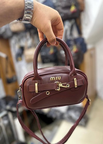 Beden miu miu Deri Tokalı Kadın Çanta
