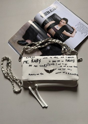 Diğer zadig & voltaire Deri Rock swing clutch Çapraz Çanta