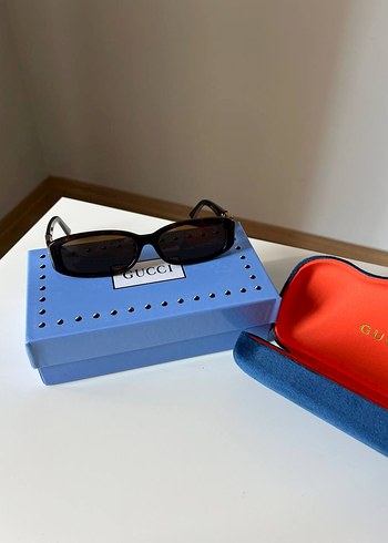 Gucci Gucci Parlak Lacivert Kadın Güneş Gözlüğü