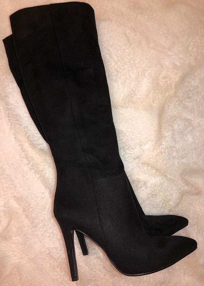 SÜET STİLETTO ÇİZME - Görsel 4