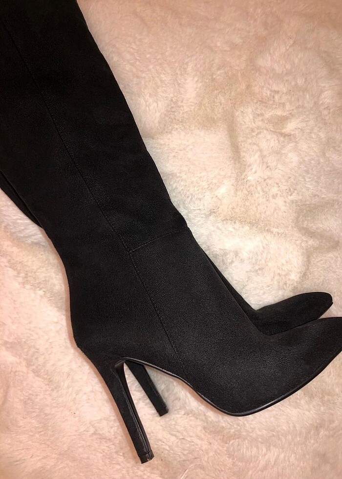 SÜET STİLETTO ÇİZME - Görsel 5