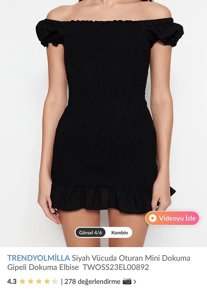 TRENDYOL GİPELİ ELBİSE - Görsel 2