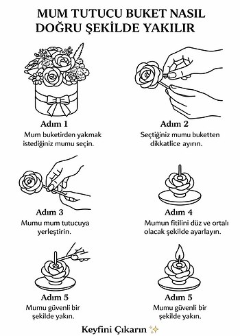 Mum Buketi Tamamlayıcı Kalp Tasarım 10 adet fiyatıdır - Görsel 2