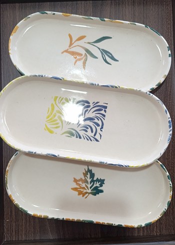 Seramik Dekoratif Sunum Tabağı | Mum & Sabun Tepsisi 24,5 cm - Görsel 4