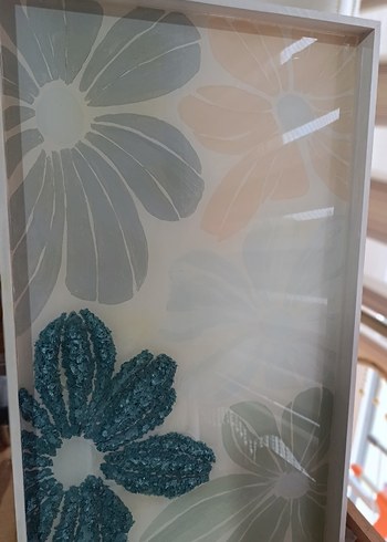 El Yapımı Epoksi Çiçek Tablo - Görsel 5