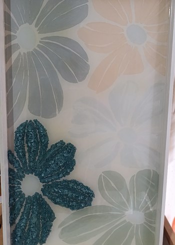 El Yapımı Epoksi Çiçek Tablo - Görsel 2