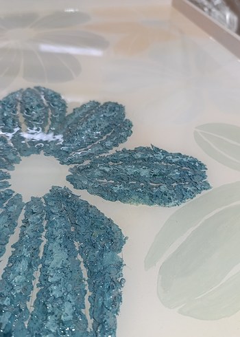 El Yapımı Epoksi Çiçek Tablo - Görsel 6