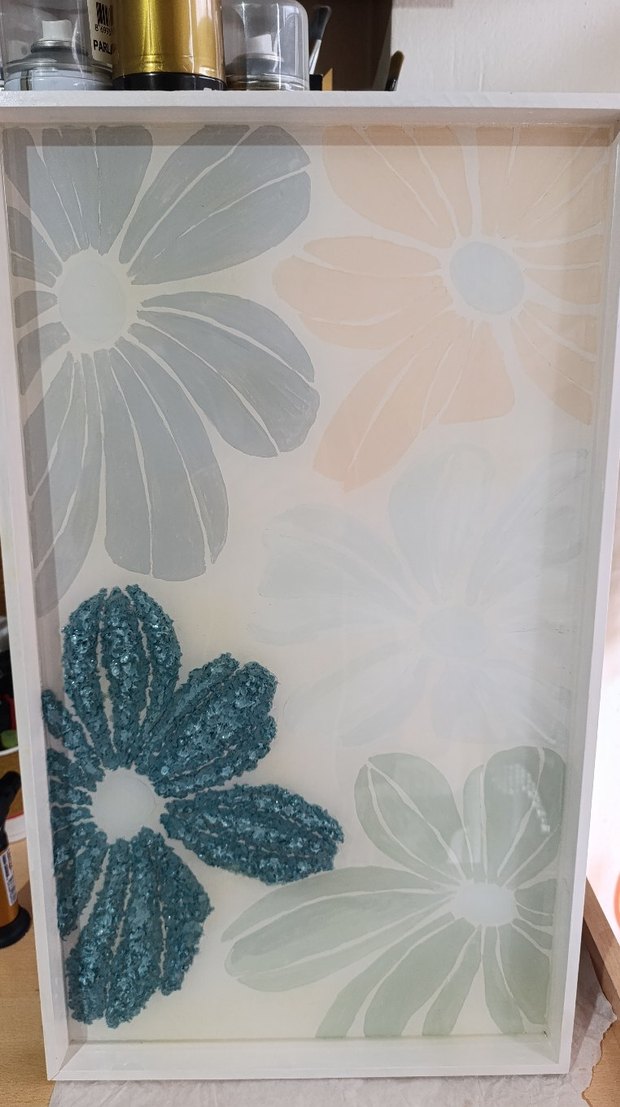 El Yapımı Epoksi Çiçek Tablo - Görsel 3