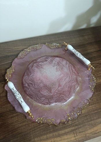 Özel Tasarım Epoksi Söz Nişan Tepsisi - Görsel 5