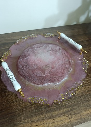 Özel Tasarım Epoksi Söz Nişan Tepsisi - Görsel 2