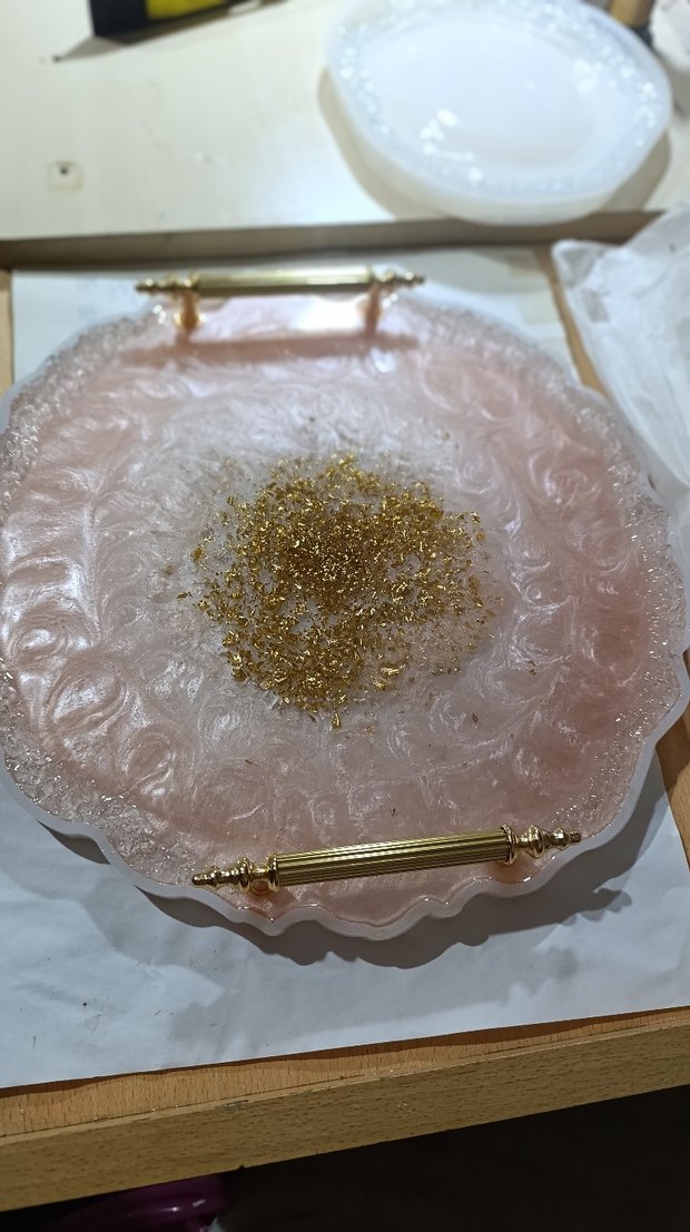 Özel Tasarım Epoksi Nişan  Söz Tepsisi (Sipariş Üzerine) Hediye - Görsel 3