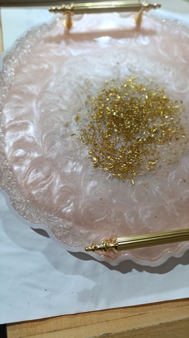 Özel Tasarım Epoksi Nişan  Söz Tepsisi (Sipariş Üzerine) Hediye - Görsel 2