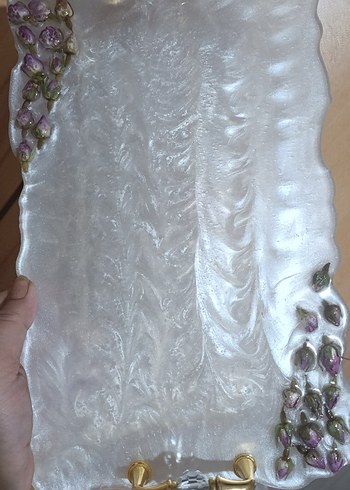 Beyaz İnci Görünümlü Epoksi Tepsi - Görsel 8