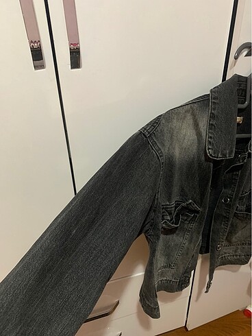 Diğer denim siyah kot ceket