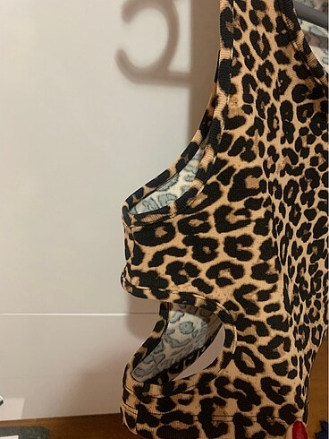 River Island leoparlı crop