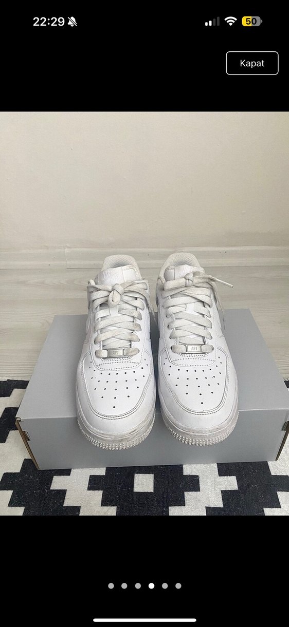 Beyaz Air Force Spor Ayakkabı - Görsel 4