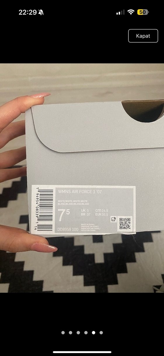 Beyaz Air Force Spor Ayakkabı - Görsel 5