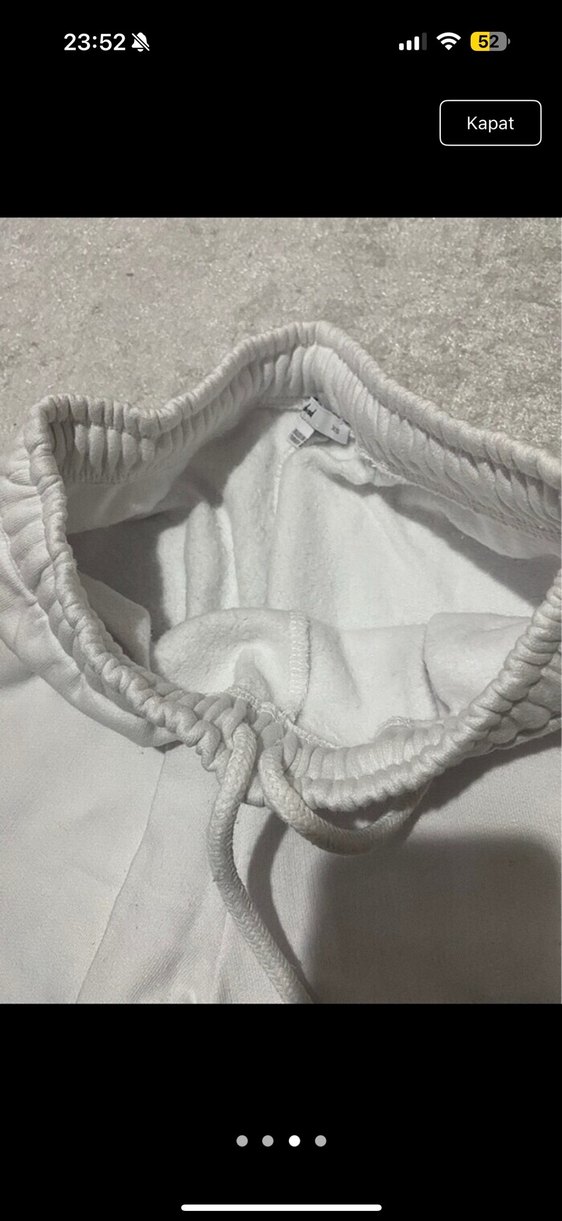 Beyaz Pamuklu Kadın Eşofman - Görsel 3