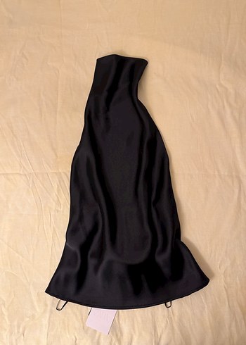 Saten halter top - Görsel 3