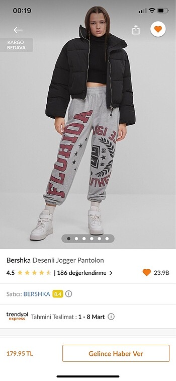 bershka eşofman altı