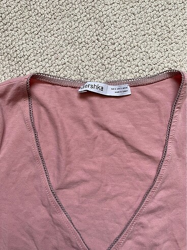 Bershka Bershka coquette pembe bluz