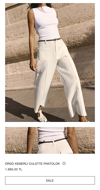 Zara CULOTTE pantolon - Görsel 2