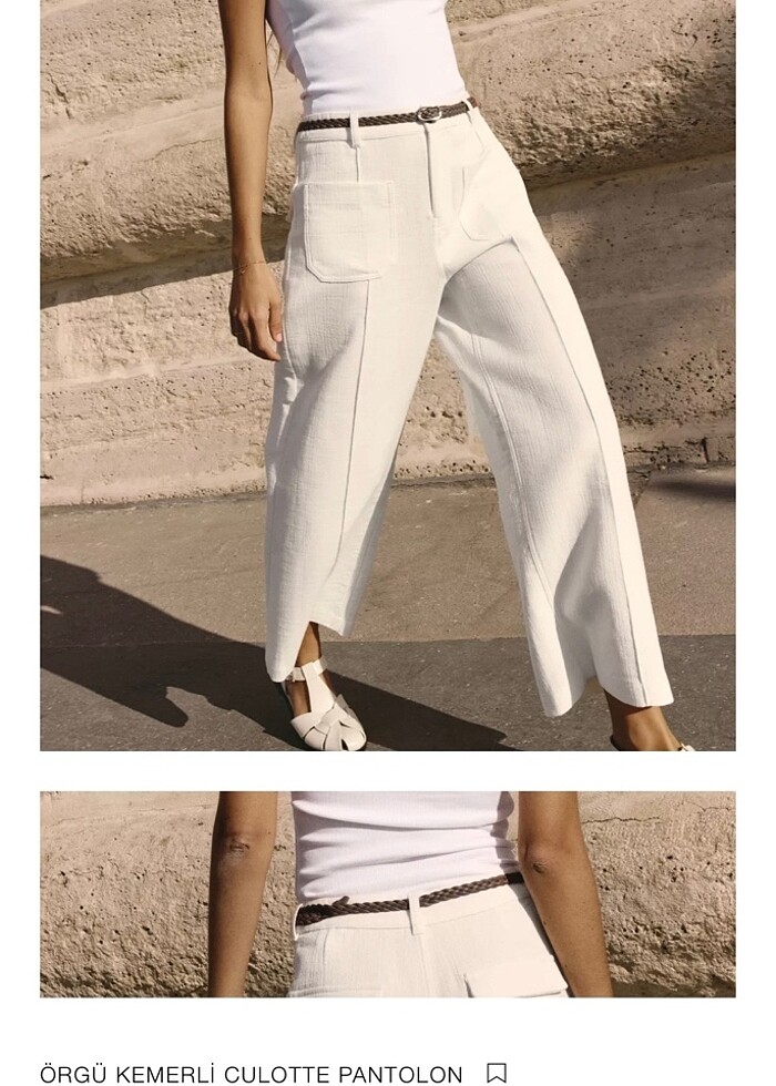 Zara CULOTTE pantolon - Görsel 2