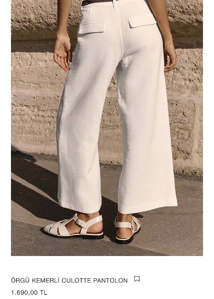 Zara CULOTTE pantolon - Görsel 3