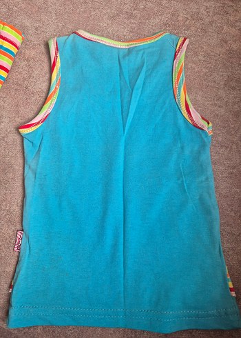 1 yaş Renkli Baskılı Kız Çocuk Atlet - Görsel 5