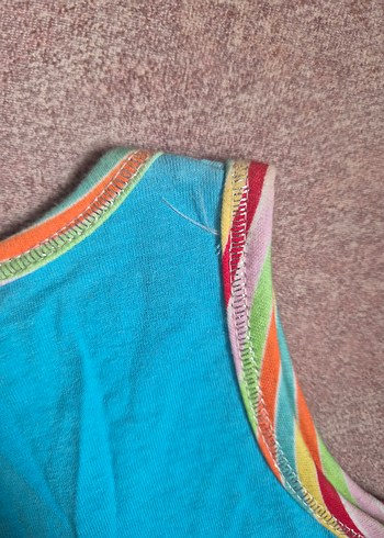 1 yaş Renkli Baskılı Kız Çocuk Atlet - Görsel 8