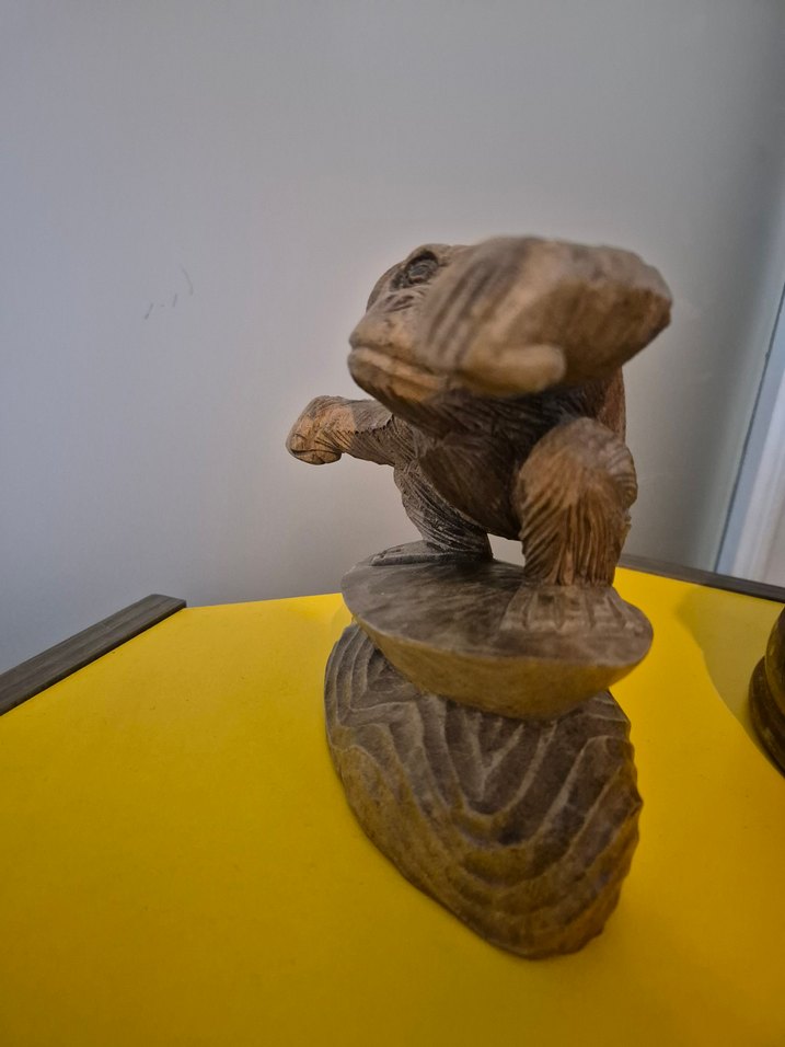 Ahşap El Oyması Maymun Figürü - Görsel 2