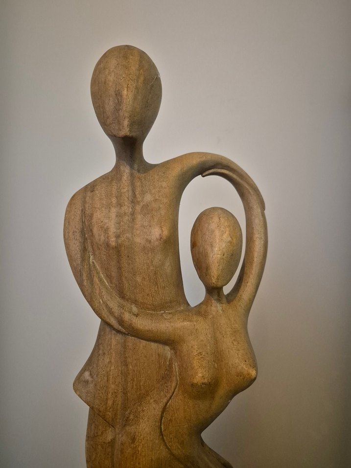 El Yapımı Oyma Ahşap Soyut Figür - Görsel 2