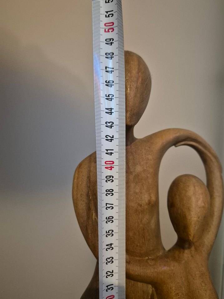 El Yapımı Oyma Ahşap Soyut Figür - Görsel 4