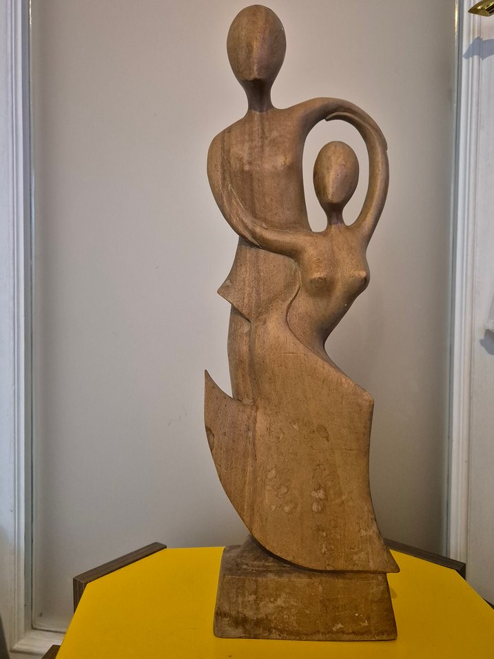 El Yapımı Oyma Ahşap Soyut Figür - Görsel 3