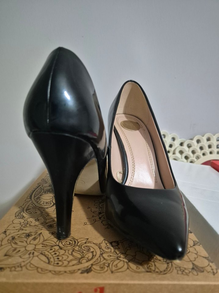 Kadın Siyah Stiletto Topuklu Ayakkabı - Görsel 5