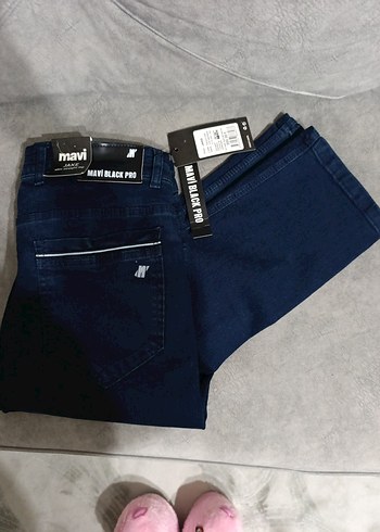 Erkek Lacivert Regular Fit Denim Jean - Görsel 3
