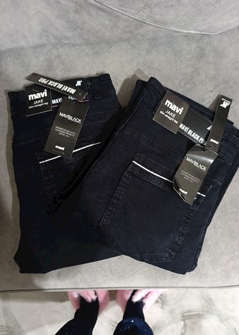 Siyah Kemerli Dar Kesim Erkek Kot Pantolon - Görsel 5